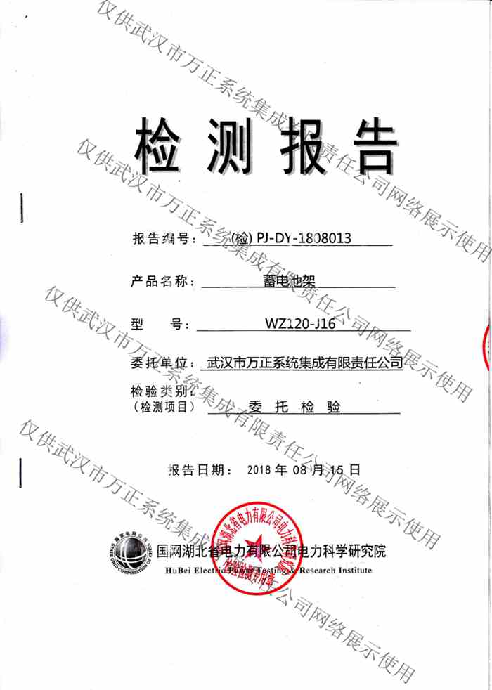 国网湖北电科院承重检测报告